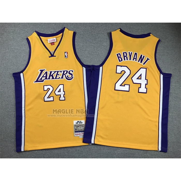 Maglia
 Kobe Bryant NO 24 Bambino
 Los Angeles Lakers Mitchell & Ness 2008-09 Giallo
